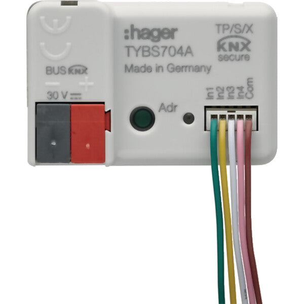 Hager Binäreingang 4f KNX Secure, UP TYBS704A